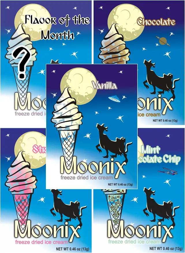 Freeze Dried Ice Cream Moonix Best Sellers Variety