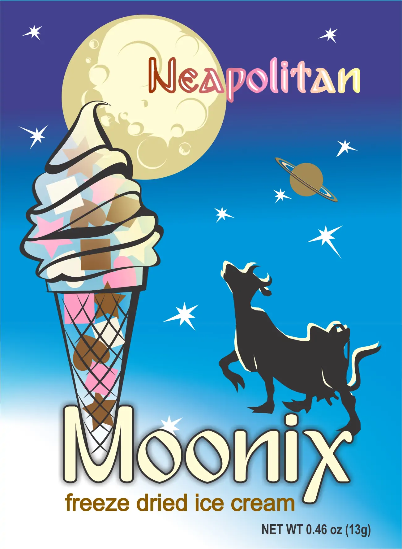 Moonix Neapolitan Freeze Dried Ice Cream