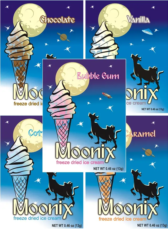 Freeze Dried Ice Cream Moonix Bubble Gum flavour