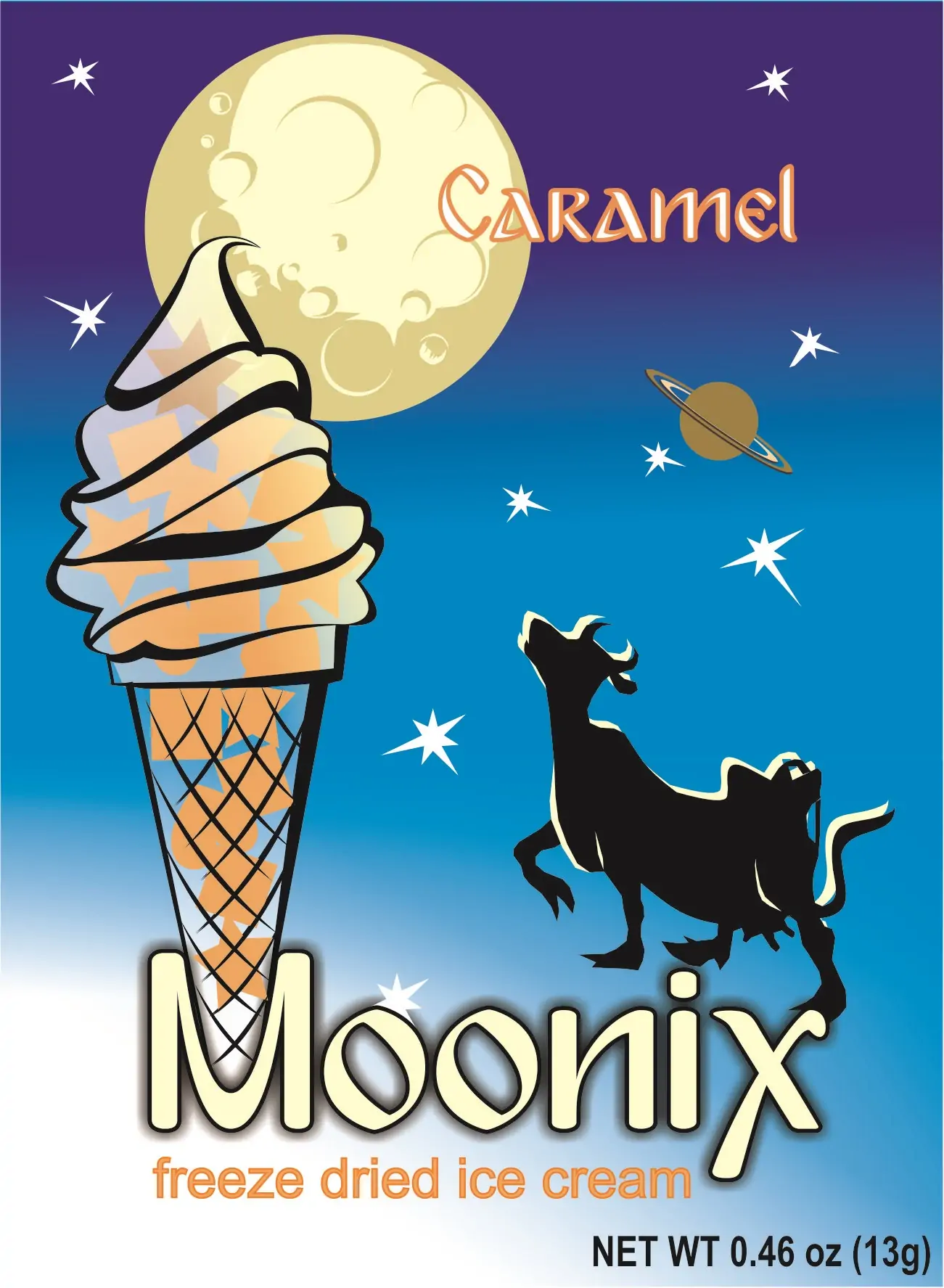 freeze dried caramel ice cream